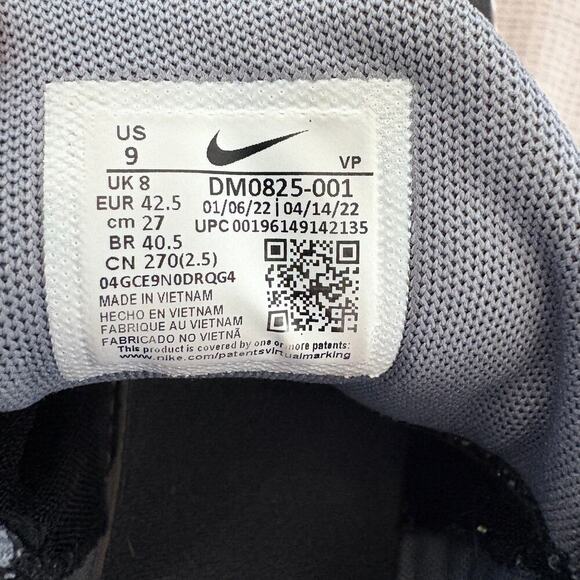 Nike Zoom Freak 4 Charles Barkley Black White Blue Size 9 Basketball Shoes - Picture 4 of 6